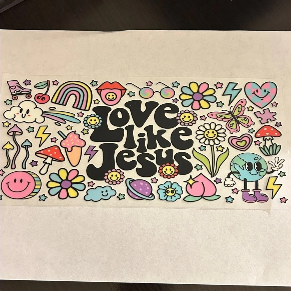Love Like Jesus Cup Decal
